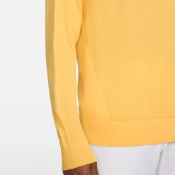 Nike Golf Jumper - TW Knit Crew Neck - Topaz Gold SU23 -Fashion Golf nike golf jumper tw knit crew neck topaz gold su23 dr5291 795 69