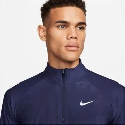 Nike Golf Pullover - NK DF ADV Tour Vapor - Midnight Navy FA23 -Fashion Golf nike golf pullover nk df adv tour vapor midnight navy sp23 dr5281 410 23