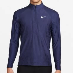 Nike Golf Pullover - NK DF ADV Tour Vapor - Midnight Navy FA23 -Fashion Golf nike golf pullover nk df adv tour vapor midnight navy sp23 dr5281 410 30