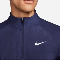 Nike Golf Pullover - NK DF ADV Tour Vapor - Midnight Navy FA23 -Fashion Golf nike golf pullover nk df adv tour vapor midnight navy sp23 dr5281 410 31