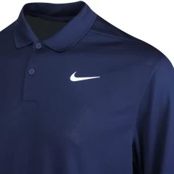 Nike Golf Shirt - NK DF Victory LS Polo - College Navy SS23 -Fashion Golf nike golf shirt long sleeve victory aw22 03d