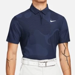Nike Golf Shirt - NK DF ADV Tour Camo Polo - Blackened Blue SP23 -Fashion Golf nike golf shirt nk df adv tour camo polo blackened blue sp23 dr5312 498 146