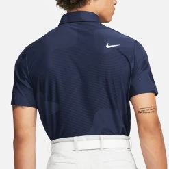 Nike Golf Shirt - NK DF ADV Tour Camo Polo - Blackened Blue SP23 -Fashion Golf nike golf shirt nk df adv tour camo polo blackened blue sp23 dr5312 498 148