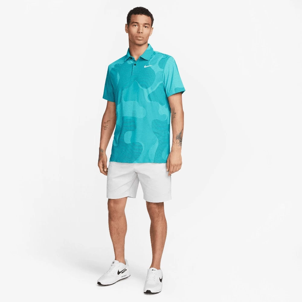 Nike Golf Shirt - NK DF ADV Tour Camo Polo - Geode Teal SU23 12 Nike Golf Shirt - NK DF ADV Tour Camo Polo - Geode Teal SU23 - Image 10