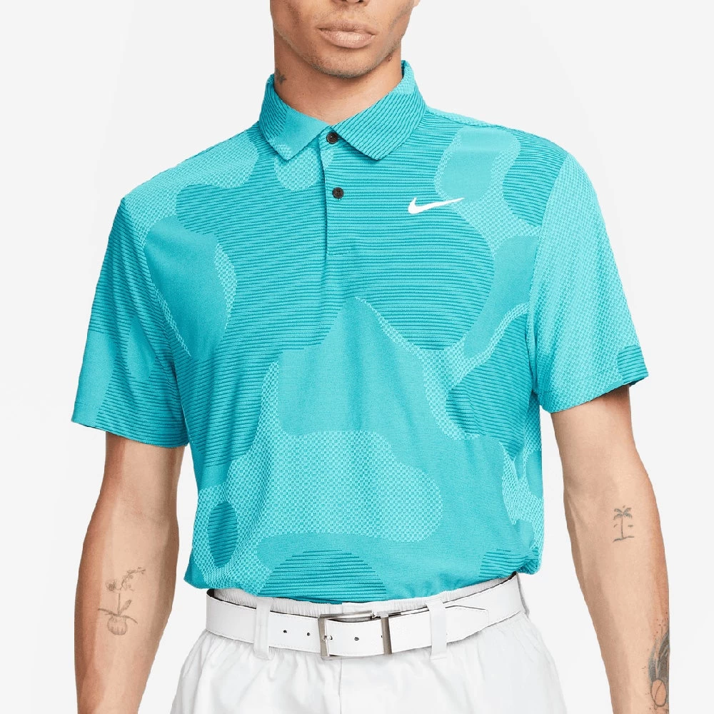 Nike Golf Shirt - NK DF ADV Tour Camo Polo - Geode Teal SU23 7 Nike Golf Shirt - NK DF ADV Tour Camo Polo - Geode Teal SU23 - Image 5