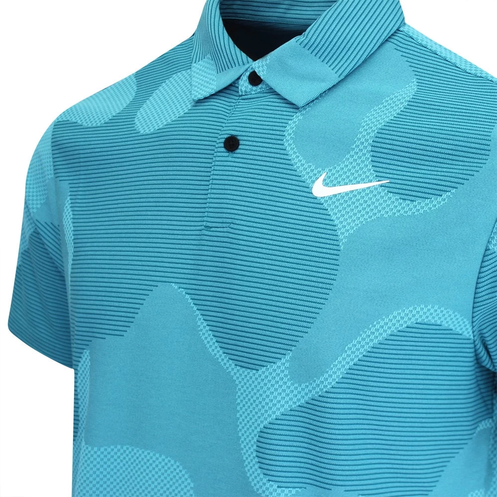 Nike Golf Shirt - NK DF ADV Tour Camo Polo - Geode Teal SU23 6 Nike Golf Shirt - NK DF ADV Tour Camo Polo - Geode Teal SU23 - Image 4