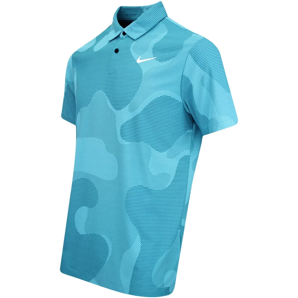 Nike Golf Shirt - NK DF ADV Tour Camo Polo - Geode Teal SU23 4 Nike Golf Shirt - NK DF ADV Tour Camo Polo - Geode Teal SU23 - Image 2