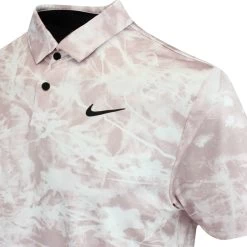 Nike Golf Shirt - NK DF Tour Solar Floral Polo - Light Pink FA23 -Fashion Golf nike golf shirt nk df tour solar floral polo light pink fa23 dx6090 640 117