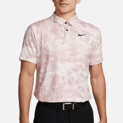 Nike Golf Shirt - NK DF Tour Solar Floral Polo - Light Pink FA23 -Fashion Golf nike golf shirt nk df tour solar floral polo light pink fa23 dx6090 640 75
