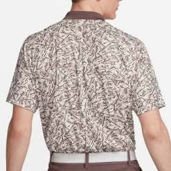 Nike Golf Shirt - NK DF Victory+ Print Polo - Coconut Milk SU23 -Fashion Golf nike golf shirt nk df victory plus print polo coconut milk su23 dv8497 113 a