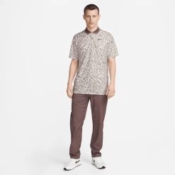 Nike Golf Shirt - NK DF Victory+ Print Polo - Coconut Milk SU23 -Fashion Golf nike golf shirt nk df victory plus print polo coconut milk su23 dv8497 113 d