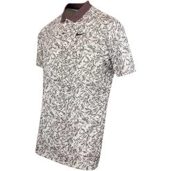 Nike Golf Shirt - NK DF Victory+ Print Polo - Coconut Milk SU23 -Fashion Golf nike golf shirt nk df victory plus print polo coconut milk su23 dv8497 113 n