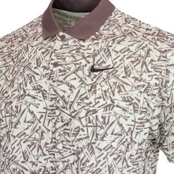 Nike Golf Shirt - NK DF Victory+ Print Polo - Coconut Milk SU23 -Fashion Golf nike golf shirt nk df victory plus print polo coconut milk su23 dv8497 113 o
