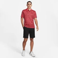 Nike Golf Shirt - NK DF Victory+ Print Polo - Ember Glow FA23 -Fashion Golf nike golf shirt nk df victory print polo ember glow fa23 dv8497 850 57