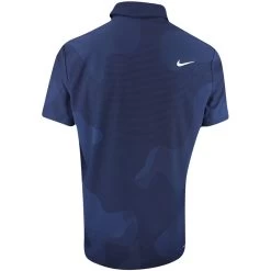 Nike Golf Shirt - NK DF ADV Tour Camo Polo - Blackened Blue SP23 -Fashion Golf nike golf shirt tour adv camo sp23 01d