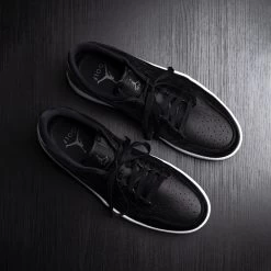 Nike Golf Shoes - Air Jordan 1 Low G - Black Croc SP23 -Fashion Golf nike golf shoes air jordan 1 black croc detail 04