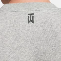 Nike Golf Jumper - Frank Crew Neck Sweater - Grey NRG SP23 -Fashion Golf nike golf tiger woods frank crew neck sweater ho22 01a