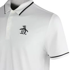 Original Penguin Golf Shirt - Tour Heritage - Bright White AW23 14 Original Penguin Golf Shirt - Tour Heritage - Bright White AW23 -Fashion Golf ogksd008 118 original penguin golf shirt tour heritage bright white ss23 l