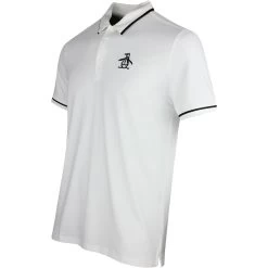 Original Penguin Golf Shirt - Tour Heritage - Bright White AW23 12 Original Penguin Golf Shirt - Tour Heritage - Bright White AW23 -Fashion Golf ogksd008 118 original penguin golf shirt tour heritage bright white ss23 s