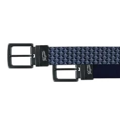 Original Penguin Golf Belt - Pete Printed Reversible - Black Iris AW23
