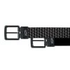 Original Penguin Golf Belt - Pete Printed Reversible - Caviar AW23 -Fashion Golf original penguin golf belt pete printed reversible caviar aw23 pn06009g 001 108