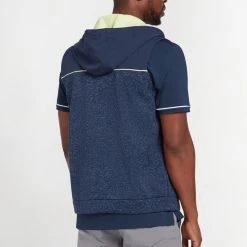 Original Penguin Golf Hoodie - Heritage MM Vest - Black Iris SS23 -Fashion Golf original penguin golf hoodie heritage mm vest black iris ss23 ogksd057 413 19