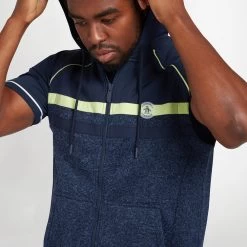 Original Penguin Golf Hoodie - Heritage MM Vest - Black Iris SS23 -Fashion Golf original penguin golf hoodie heritage mm vest black iris ss23 ogksd057 413 21