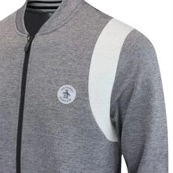 Original Penguin Golf Jumper - 80's Tech Bomber FZ - Caviar AW23 -Fashion Golf original penguin golf jumper 80s tech bomber fz caviar aw23 04