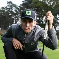 Original Penguin Golf Jumper - 80's Tech Bomber FZ - Caviar AW23 -Fashion Golf original penguin golf jumper 80s tech bomber fz caviar aw23 ogkfd023 011 4