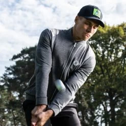 Original Penguin Golf Jumper - 80's Tech Bomber FZ - Caviar AW23 -Fashion Golf original penguin golf jumper 80s tech bomber fz caviar aw23 ogkfd023 011 5