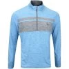 Original Penguin Golf Pullover - Ltwt Heritage QZ - Med. Blue AW23 -Fashion Golf original penguin golf pullover ltwt heritage qz med. blue aw23 ogkfd022 416 31
