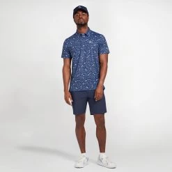 Original Penguin Golf Shirt - PITP Print - Astral Night SS23 -Fashion Golf original penguin golf shirt pitp print astral night ss23 ogksd016 401 4