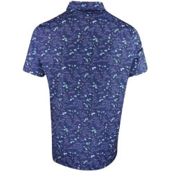 Original Penguin Golf Shirt - PITP Print - Astral Night SS23 -Fashion Golf original penguin golf shirt pitp print astral night ss23 ogksd016 401 d