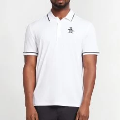 Original Penguin Golf Shirt - Tour Heritage - Bright White AW23 15 Original Penguin Golf Shirt - Tour Heritage - Bright White AW23 -Fashion Golf original penguin golf shirt tour heritage bright white ss23 ogksd008 118 71
