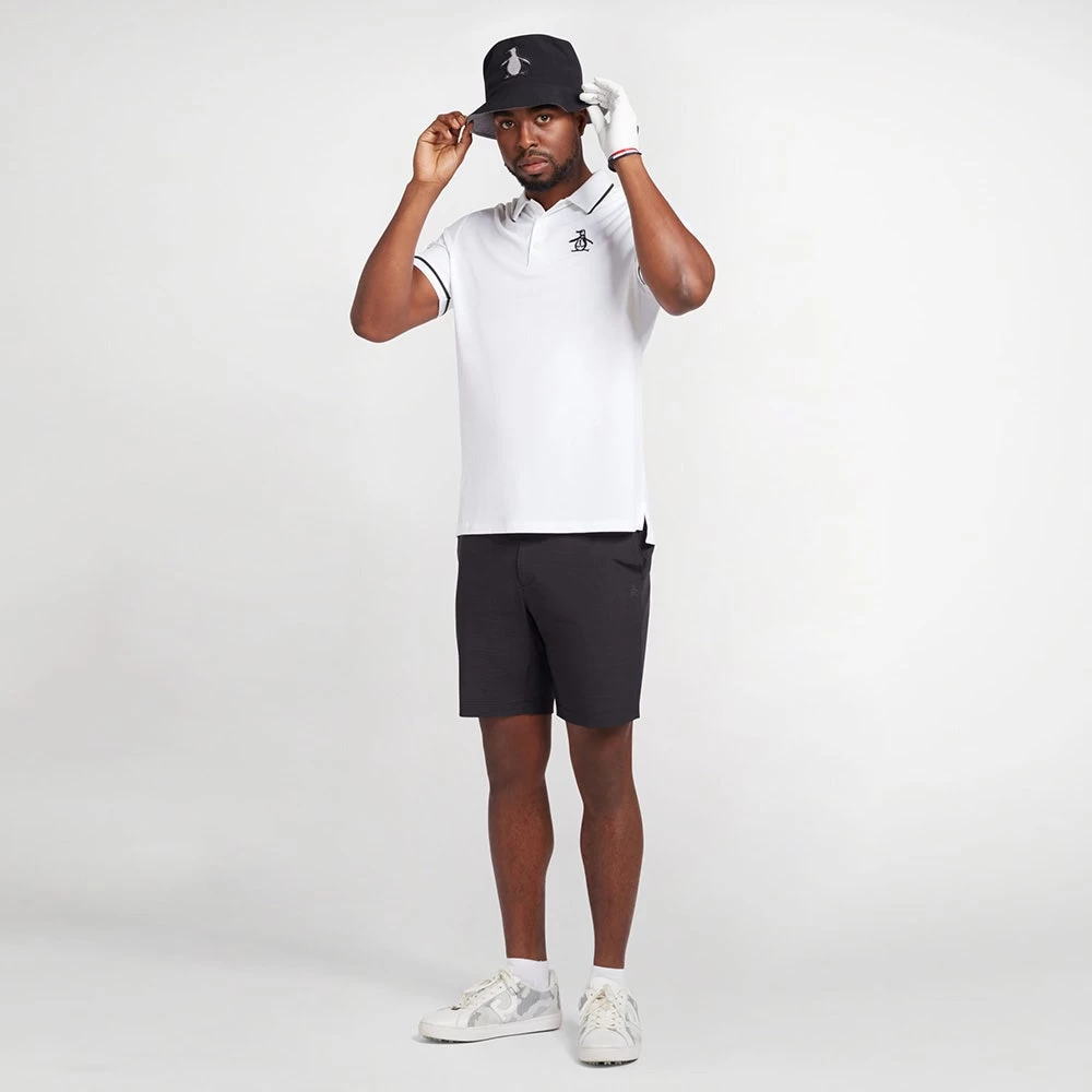 Original Penguin Golf Shirt - Tour Heritage - Bright White AW23 10 Original Penguin Golf Shirt - Tour Heritage - Bright White AW23 - Image 8