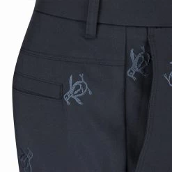 Original Penguin Golf Shorts - Embroidered Pete - Caviar AW23 -Fashion Golf original penguin golf shorts space dye pete caviar ss23 ogbsd009 001 79