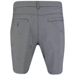 Original Penguin Golf Shorts - Embroidered Pete - Quiet Shade AW23 -Fashion Golf original penguin golf shorts space dye pete quiet shade ss23 ogbsd009 039 86