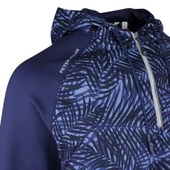 Peter Millar Golf Hoodie - Hyperlight Weld Hybrid HZ - Navy SS23 -Fashion Golf peter millar golf hoodie hyperlight weld hybrid hz navy ss23 ms23ez53a nav b