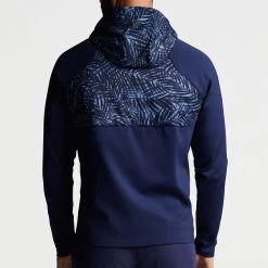 Peter Millar Golf Hoodie - Hyperlight Weld Hybrid HZ - Navy SS23 -Fashion Golf peter millar golf hoodie hyperlight weld hybrid hz navy ss23 ms23ez53a nav n