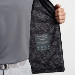 Peter Millar Golf Jacket - Merge Elite Hybrid - Black SS23 -Fashion Golf peter millar golf jacket merge elite hybrid black ss23 ms23ez45a blk r