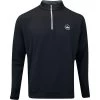 Peter Millar Golf Pullover - Perth Stretch QZ - Black AW23 -Fashion Golf peter millar golf pullover perth stretch qz black aw23 me0ek40 blk 35