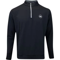 Peter Millar Golf Pullover - Perth Stretch QZ - Black AW23