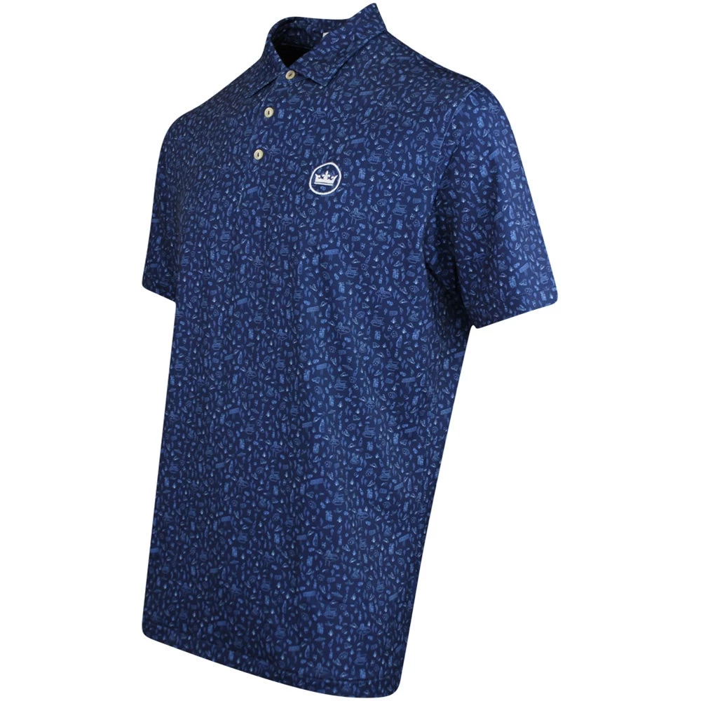 Peter Millar Golf Shirt - Badlands Bluff Polo - Navy AW23 4 Peter Millar Golf Shirt - Badlands Bluff Polo - Navy AW23 - Image 2