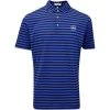 Peter Millar Golf Shirt - Baldwin Stripe Polo - Navy - Sapphire AW23 -Fashion Golf peter millar golf shirt baldwin stripe polo navy sapphire aw23 mf23ek60s n sph 39