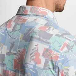 Peter Millar Golf Shirt - Jazz Pique Polo - Marina Blue SS23 -Fashion Golf peter millar golf shirt jazz pique polo marina blue ss23 ms23xk56e mrna m