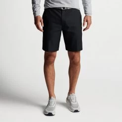 Peter Millar Golf Shorts - Salem Performance 9" - Black AW23 -Fashion Golf peter millar model shot 0000s 0016 me0eb82 blk alt a