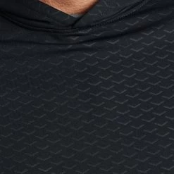 Peter Millar Golf Pullover - Pine Performance Hoodie - Black AW23 -Fashion Golf peter millar model shot 0000s 0030 mf23ek45a blk alt z