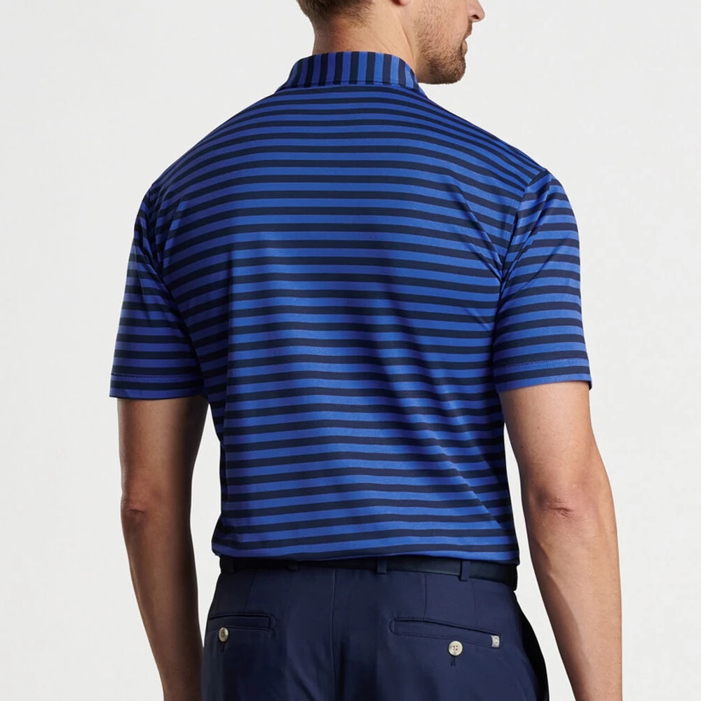 Peter Millar Golf Shirt - Baldwin Stripe Polo - Navy - Sapphire AW23 8 Peter Millar Golf Shirt - Baldwin Stripe Polo - Navy - Sapphire AW23 - Image 6