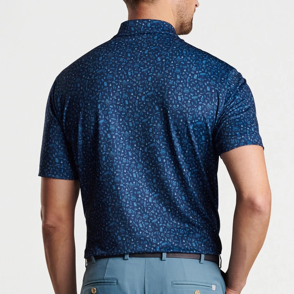 Peter Millar Golf Shirt - Badlands Bluff Polo - Navy AW23 8 Peter Millar Golf Shirt - Badlands Bluff Polo - Navy AW23 - Image 6