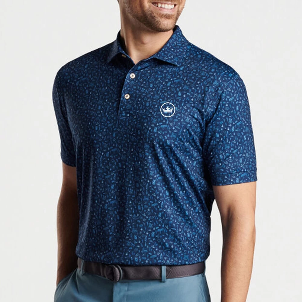 Peter Millar Golf Shirt - Badlands Bluff Polo - Navy AW23 7 Peter Millar Golf Shirt - Badlands Bluff Polo - Navy AW23 - Image 5